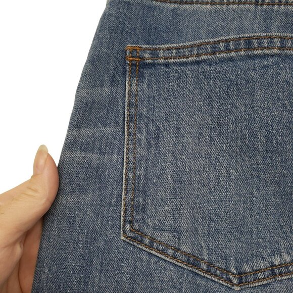 Madewell Wide Leg Crop Womens Jeans 27 Button Fly Raw Hem - Picture 8 of 10